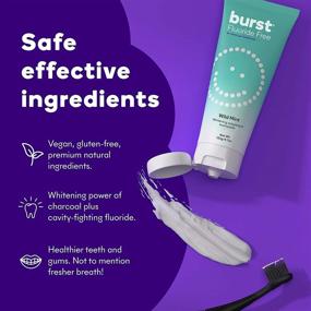 img 3 attached to 🦷 BURST Whitening Toothpaste: Sensitive Teeth Care, Fluoride Free, SLS Free, Wild Mint, 4.7oz, 2-Pack [Varying Packaging]