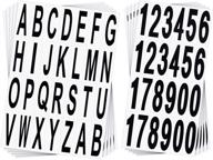 10 sheet mailbox numbers and letters: self-adhesive vinyl stickers for home, business, and address signage логотип