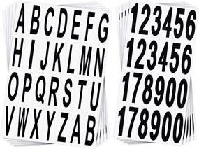 img 4 attached to 10 Sheet Mailbox Numbers and Letters: Self-Adhesive Vinyl Stickers for Home, Business, and Address Signage