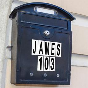 img 2 attached to 10 Sheet Mailbox Numbers and Letters: Self-Adhesive Vinyl Stickers for Home, Business, and Address Signage