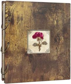 img 4 attached to 🌸 EdenseeLake Dried Flower Photo Album: Holds 500 Photos, 4x6, for Horizontal and Vertical Display