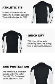 img 1 attached to ALLEZ Sleeve Athletic Swimwear Protection Sports & Fitness for Water Sports