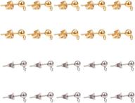 📿 ph pandahall 20 pairs 304 stainless steel earring studs with butterfly backs - ideal for earring making findings logo