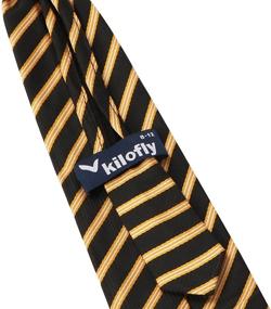 img 1 attached to 👔 Kilofly Pre Tied Adjustable Zipper Necktie - Perfect Boys' Accessory!