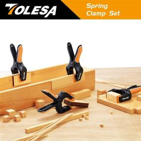 img 3 attached to 💪 TOLESA Powerful 4 Piece Clamping Securing Set: Secure Your Work Effortlessly