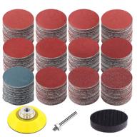 🛠️ cologo 240 pcs 2 inch sanding discs pad kit: hook and loop sandpaper discs with 1/4 inch shank backing pad and soft foam buffering pad (60-3000 grit) logo