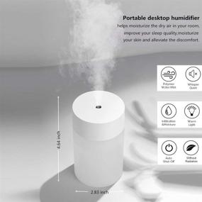 img 3 attached to YAOMAISI Portable Humidifier Personal Quiet，White