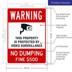 img 2 attached to 📹 High-Quality Aluminum Indoor Outdoor Surveillance Dumping