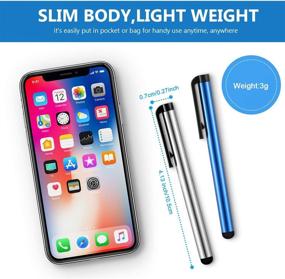 img 2 attached to ✍️ 120 pieces Universal Capacitive Stylus Pen Set - Slim Digital Pen Compatible with iPad, iPhone, Samsung, Tablet, and Most Capacitive Touch Screen Devices - 12 Vibrant Colors