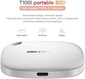 img 2 attached to 🔌 Hikvision T100I Series Portable SSD 128GB - USB 3.1 External Solid State Drive (White) - High-Speed Data Transfer up to 540MB/s