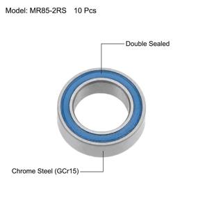 img 3 attached to Подшипники канавки Uxcell MR85 2RS Double