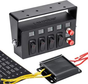 img 4 attached to 🚦 SWBX42 12V Rocker Switch Box - Powerful 12 Volt DC SPST Toggle Switch Panel for Auto Lights, Marine, Boat, Truck – 70 Amps Max – Backlit LED – ON/OFF & Momentary Switches