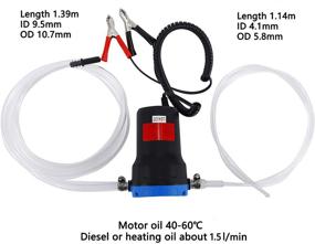 img 2 attached to 🚢 Efficient 12V Oil Change Pump Extractor for Boats, Trucks, RVs, ATV – AuInLand Electric Oil Pump