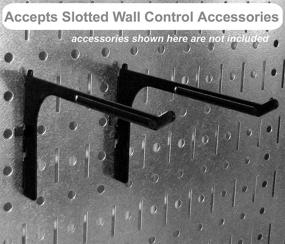 img 2 attached to Premium Galvanized Metal Wall Control Pegboard: Organize & Optimize Your Space