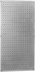 img 4 attached to Premium Galvanized Metal Wall Control Pegboard: Organize & Optimize Your Space