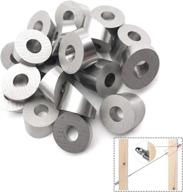 🔧 cke 25 pack t316 marine grade stainless steel 1/4" 30 degree angle beveled washer for 1/8" to 3/16" deck cable railing, suitable for wood, metal, and aluminum posts; ideal for diy balustrade projects логотип