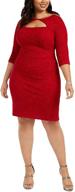 stunning alex evenings women's plus size short jacquard knit dress for elegance and comfort logo