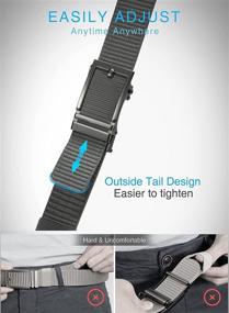 img 1 attached to 👔 CHAOREN Ratchet Nylon Belts: Stylish and Adjustable Men's Casual Accessories