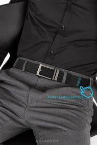 img 2 attached to 👔 CHAOREN Ratchet Nylon Belts: Stylish and Adjustable Men's Casual Accessories