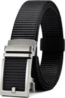 👔 chaoren ratchet nylon belts: stylish and adjustable men's casual accessories logo