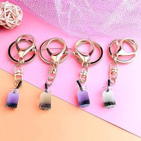 img 1 attached to Artibetter 12pcs Milk Tea Charm Pendant - Perfect for DIY Keychain, Earring, and Jewelry Making Accessories