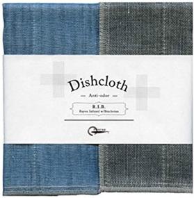 img 3 attached to 🧽 Nawrap Binchotan Charcoal Dishcloths: Set of 3 Aqua, White & Purple - Naturally Anti-Odor