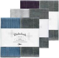 🧽 nawrap binchotan charcoal dishcloths: set of 3 aqua, white & purple - naturally anti-odor logo