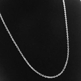 img 3 attached to Minelife 30 Pcs Stainless Steel Necklace Chain Bulk - Premium Jewelry Making Silver Plated Chains for DIY Crafts and Designs (18Inch, 2mm)