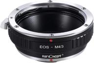 📷 k&amp;f concept lens mount adapter: connect canon eos ef mount lens to m4/3 mft olympus pen and panasonic lumix cameras logo