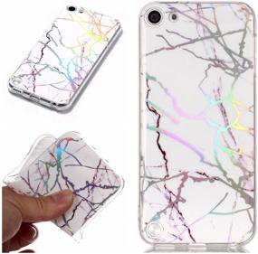 img 4 attached to 📱 Dailylux iPod Touch Case Marble: Slim Fit Anti-Scratch Cover for Touch 5th-7th Generation – Shockproof & Colorful