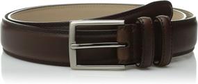 img 1 attached to 👔 Cognac Genuine Leather Microfiber Lined Men's Accessories - Belts