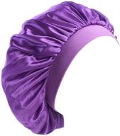 💤 yfjh soft satin silk salon bonnet: ultimate hair loss cap for women's night sleeping logo