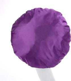 img 1 attached to 💤 YFJH Soft Satin Silk Salon Bonnet: Ultimate Hair Loss Cap for Women's Night Sleeping