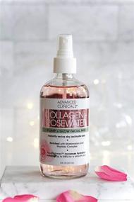 img 3 attached to 💦 Advanced Clinicals Collagen + Rosewater Skin Reviving Face Mist - Non-Greasy Toner Spray with Pure Rose Water and Natural Extracts for Instant Hydration (8 oz)