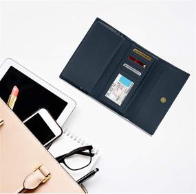 img 2 attached to Stylish Leather Trifold Clutch Wallets - Finest Women's Handbags and Wallets Collection