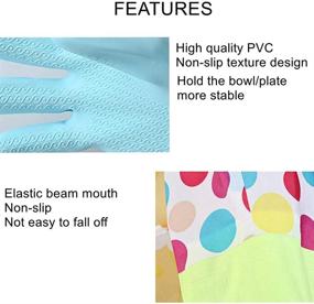 img 2 attached to Kitchen Cleaning Gloves for Women & Men - Ideal Dishwashing Glove