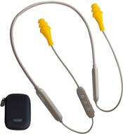 elgin ruckus discord bluetooth earplug earbuds: osha compliant wireless noise-reduction in-ear headphones with isolating ear plug earphones logo