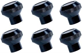 img 1 attached to 🚘 Black Billet Aluminum Dash Knob Kit for 76-86 Jeep CJ by Rugged Ridge 11420.02