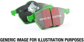 img 1 attached to 🔷 Колодки тормозные EBC Brakes DP2812/2 Greenstuff 2000 Series Performance Brake Pad