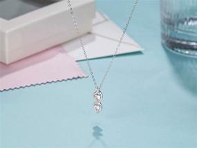 img 2 attached to 👯 Sister Gifts, Sterling Silver Infinite Two Interlocking Infinity Double Hearts Necklace - Perfect Birthday Jewelry Gift for Sisters, Endless Love Necklaces, Sentimental Souvenirs