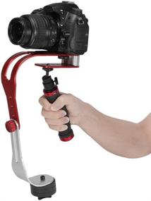 img 4 attached to 📷 eoocvt Pro Handheld Steadycam Video Stabilizer Grip for Canon Nikon Sony Camera - Rubber Handle