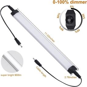 img 3 attached to Enhance Your Kitchen with PESUTEN LED Under Cabinet Lighting - Dimmable, High Lumens, Daylight White 5000K