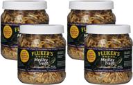 🐢 fluker labs sfk72020 aquatic turtle medley treat food: 1.5oz, pack of 4 - nutritious and irresistible turtle treats! logo