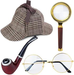 img 4 attached to Unlock Mysteries with BeeSmile Detective Costume Accessories Magnifier