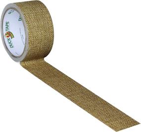 img 2 attached to 🦆 Duck 283713 Printed Duct Tape, 1.88" x 10 Yards, Burlap Design