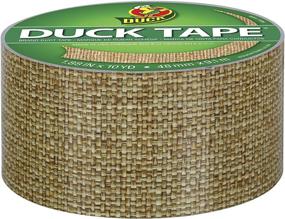 img 3 attached to 🦆 Duck 283713 Printed Duct Tape, 1.88" x 10 Yards, Burlap Design