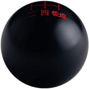 img 3 attached to 🖤 DEWHEL Black/Red Inlay Sphere Weighted Manual Shift Knob - 5 Speed Japanese, M12X1.25 M10X1.5 M10X1.25 M8X1.25 - Black