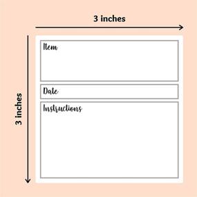 img 1 attached to Inch Removable Freezer Refrigerator Labels