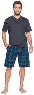 ashford brooks men's pajama 👕 set: shorts, t-shirt, sleep & lounge attire logo