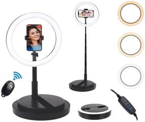 img 4 attached to ChenFec Portable Selfie Ring Foldable